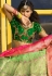 Green silk embroidered circular lehenga choli 904