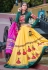 Yellow cotton navratri chaniya choli 1064