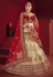 Beige satin embroidered circular lehenga choli 2207