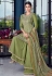 Light green silk embroidered palazzo suit 8005A