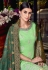 Light green silk embroidered sharara suit 8007