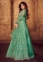 Shamita shetty sea green net embroidered floor length anarkali suit 8248
