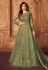 Shamita shetty green net embroidered floor length anarkali suit 8246