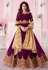 Shamita shetty purple georgette embroidered long anarkali suit 8260