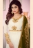 Shamita shetty off white georgette embroidered abaya style anarkali suit 8261