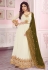 Shamita shetty off white georgette embroidered abaya style anarkali suit 8261