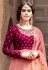 Pink faux georgette embroidered abaya style anarkali suit 8004