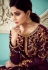 Shamita shetty purple silk embroidered floor length anarkali suit 8253