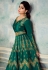 Shamita shetty green silk embroidered long anarkali suit 8254