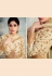 Shamita shetty beige silk embroidered floor length anarkali suit 8256