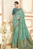 Sea green silk party wear saree 11031