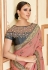 Pink silk party wear saree 11032