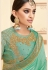 Sea green silk festival wear saree 11027