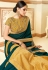 Teal silk party wear saree 11029