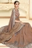 Brown silk saree with blouse 11038
