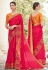 Magenta silk festival wear saree 74605