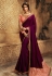 Purple silk party wear saree 108