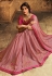 Pink silk festival wear saree 101