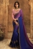 Blue silk festival wear saree 109