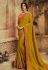 Mustard silk festival wear saree 105