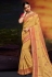 Beige satin festival wear saree 2106