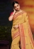Beige satin festival wear saree 2106