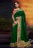 Green satin festival wear saree 2101