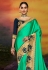 Light green satin saree with blouse 2107