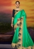 Light green satin saree with blouse 2107