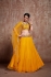 Mustuard color mirror work wedding lehenga choli