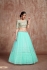 Blue color net sequins wedding lehenga