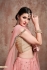 Baby pink net sequins wedding lehenga