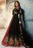 Black georgette indo western lehenga choli 9060