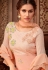 Peach georgette palazzo style suit 7196