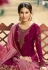 Magenta georgette sharara suit 5040