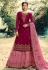 Magenta georgette sharara suit 5040