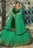 Green georgette embroidered sharara suit 5041