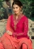 Magenta georgette embroidered sharara suit 5045