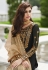 Black georgette embroidered kameez with palazzo 7030