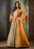 Orange silk jacket style suit 72002