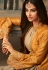 Orange silk jacket style suit 72002