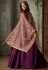 Purple silk long anarkali suit 72004