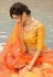 Orange silk embroidered circular lehenga choli 919