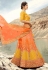 Orange silk embroidered circular lehenga choli 919