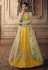 Yellow net circular lehenga choli 20004