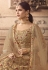 Beige net embroidered circular lehenga choli 20007