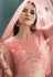 Pink net a line lehenga choli 3032