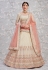 Beige georgette circular lehenga choli 2803