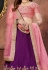 Purple velvet circular lehenga choli 7303