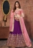 Purple velvet circular lehenga choli 7303